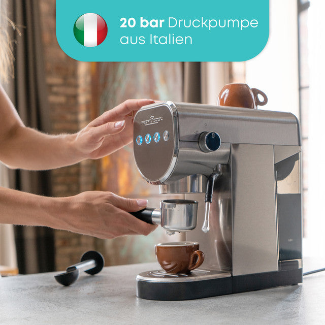 ES-KA 1265 espresso 2v1 (20 barů),pákové, nástavec na kapsle - Profi Home Living