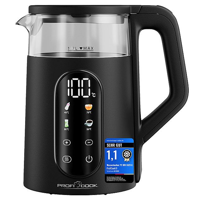 ProfiCook WK 1328 Skleněná rychlovarná konvice 1,7l