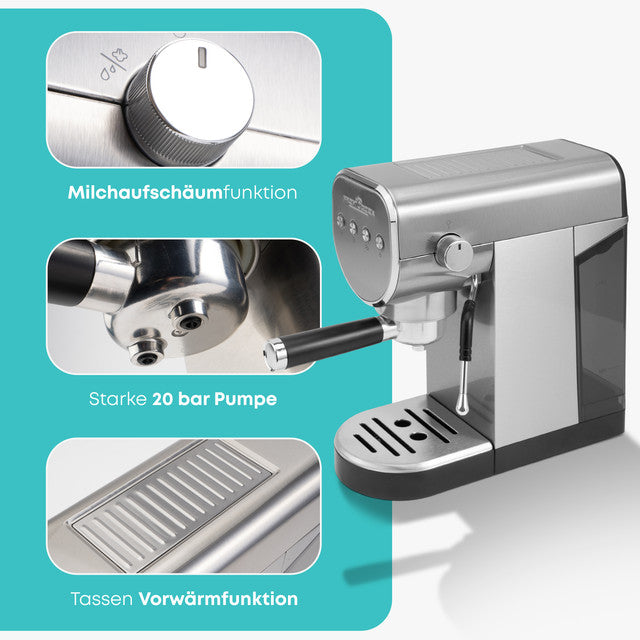 ES-KA 1265 espresso 2v1 (20 barů),pákové, nástavec na kapsle - Profi Home Living
