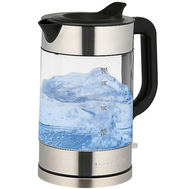 ProfiCook WKS 1322 G inox Skleněnná rychlovarná konvice nerez