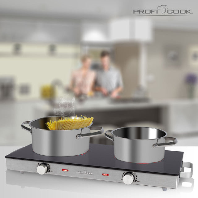 DKP 1211 dvouplotýnkový vařič sklokeramika - Profi Home Living