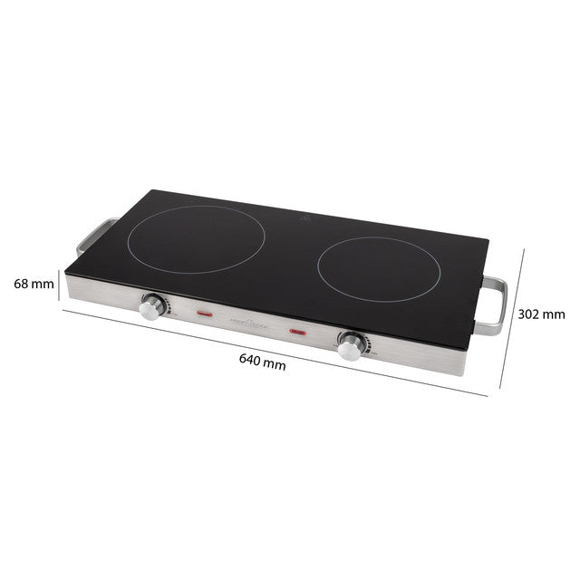 DKP 1211 dvouplotýnkový vařič sklokeramika - Profi Home Living
