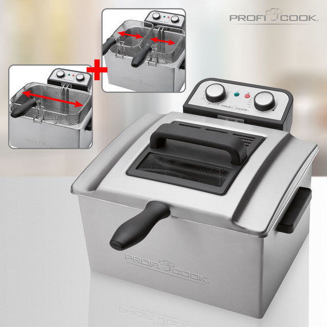 FR 1038 fritéza dvojtá 5L - Profi Home Living