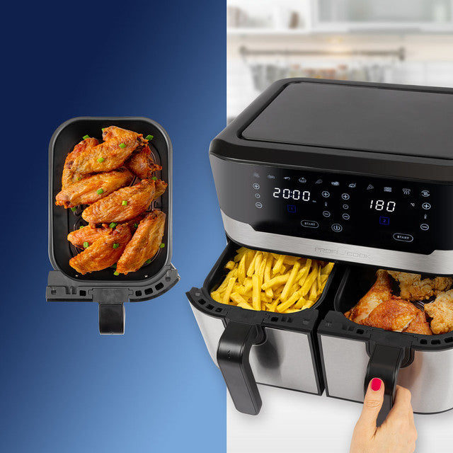 FR 1242 horkovzdušná fritéza 2x4,5L, XXL - Profi Home Living