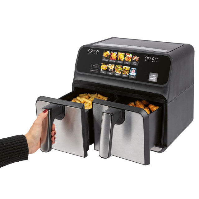 FR 1287 H dvojitá horkovzdušná fritéza s barevným displejem 8l - Profi Home Living