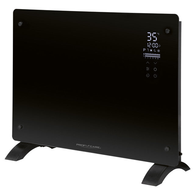 GKH 3118 konvektor skleněný černý - Profi Home Living