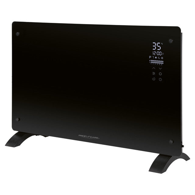 GKH 3119 konvektor skleněný černý - Profi Home Living