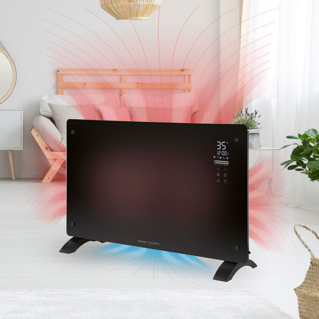 GKH 3119 konvektor skleněný černý - Profi Home Living