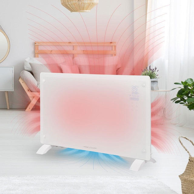 GKH 3119 konvektor skleněný bílý - Profi Home Living