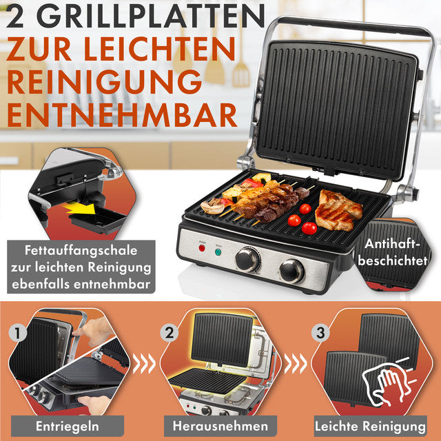KG 1264 Kontaktní gril 2000W - Profi Home Living