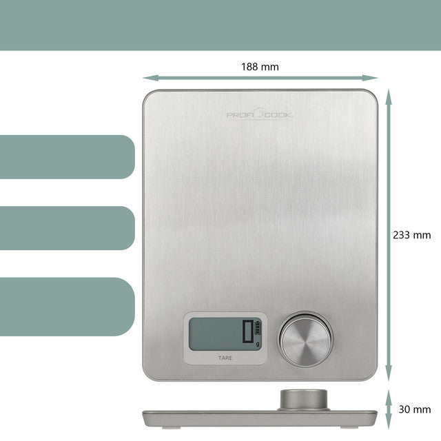 KW 1263 Ekologická (ECO) kinetická kuchyňská váha (bez baterií) - Profi Home Living