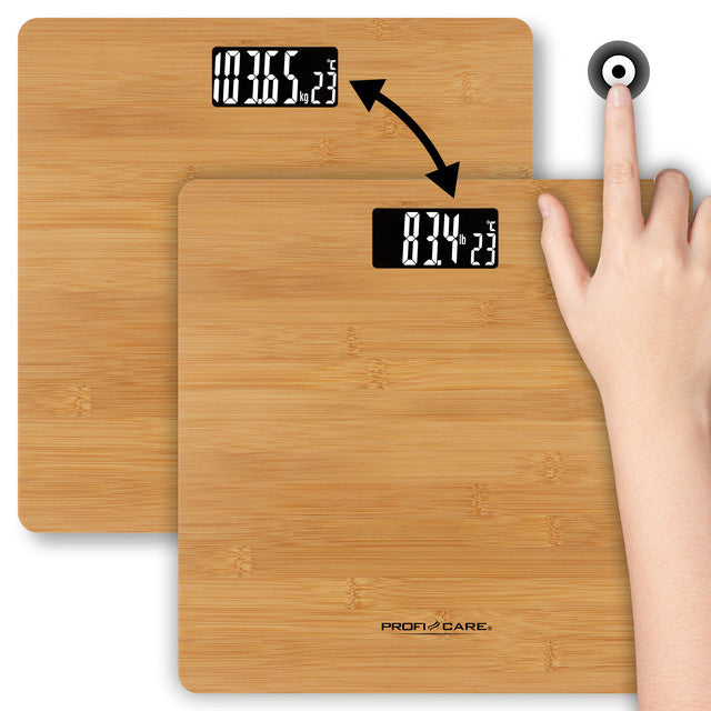 PW 3103 váha osobní,100% bambus,2 in 1 - Profi Home Living