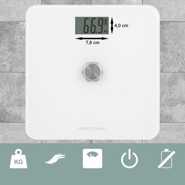 PW 3112 WH  Ekologická  kinetická osobní váha (bez baterií) - Profi Home Living