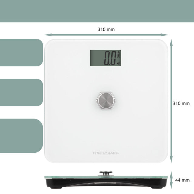 PW 3112 WH  Ekologická  kinetická osobní váha (bez baterií) - Profi Home Living