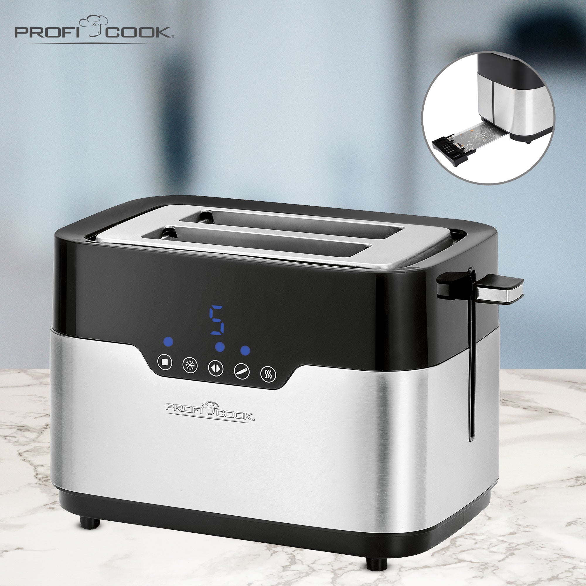 TA 1170 Topinkovač DIGITAL nerez - Profi Home Living
