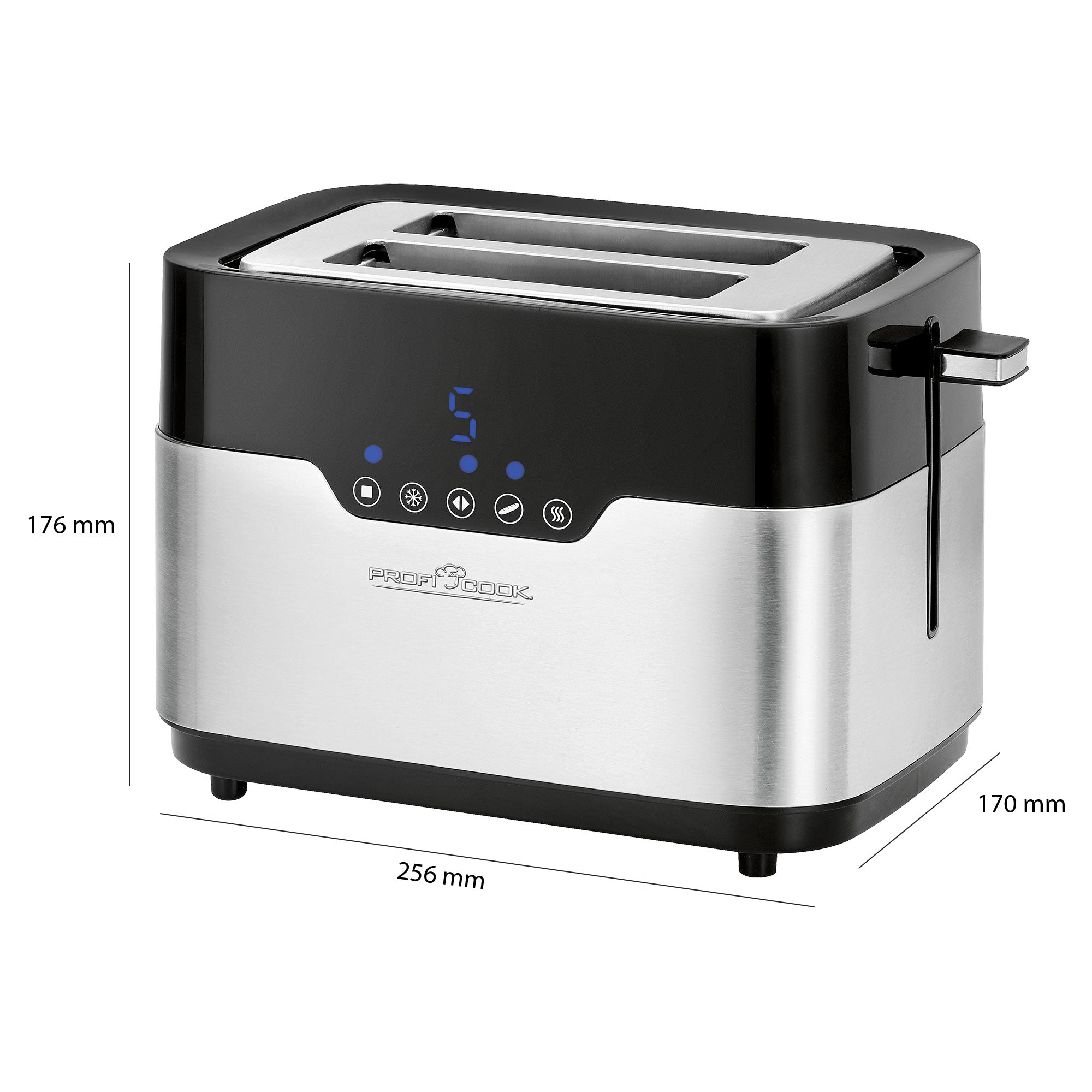 TA 1170 Topinkovač DIGITAL nerez - Profi Home Living