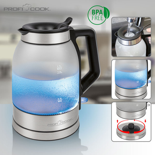 WKS 1215 G rychlovarná konvice sklo 1,7 l - Profi Home Living