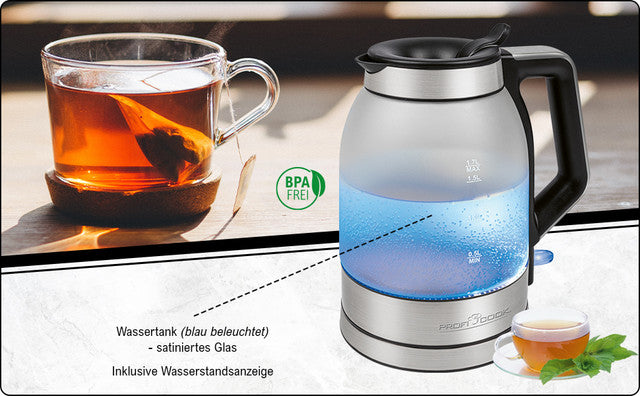 WKS 1215 G rychlovarná konvice sklo 1,7 l - Profi Home Living