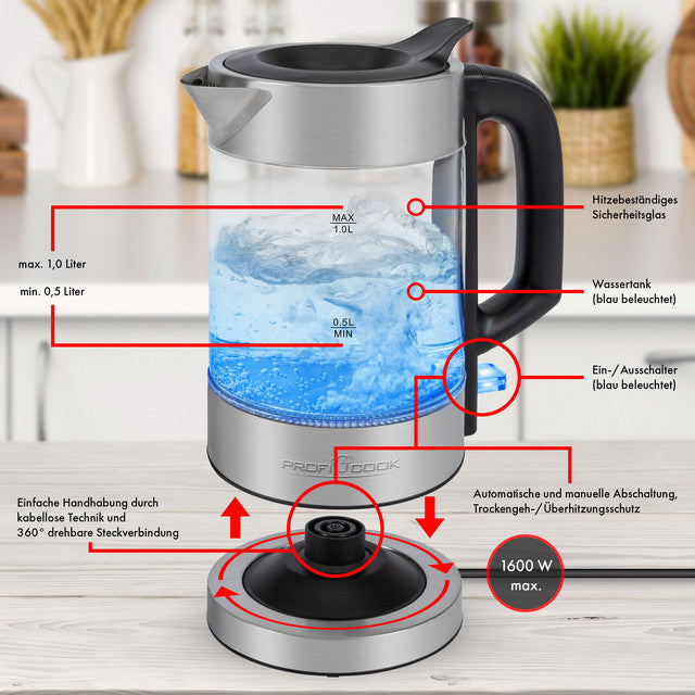 WKS 1229 rychlovarná konvice 1L - Profi Home Living