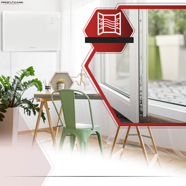 GKH 3119 konvektor skleněný bílý - Profi Home Living