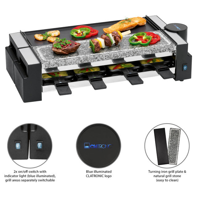 RG 3678 Raclette Grill 2-in-1 - Všestranné vaření pro chutná jídla - Profi Home Living