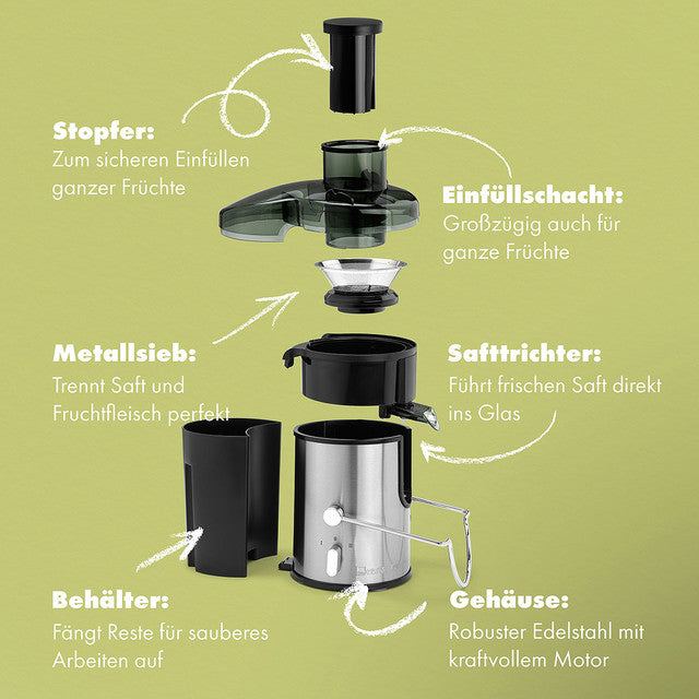 Automatický Odšťavňovač AE 3666 pro Rychlé a Efektivní Šťávy - Profi Home Living