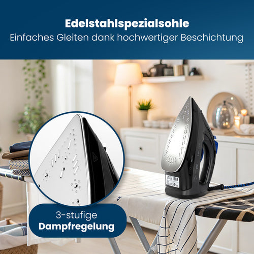 DB 3703 napařovací žehlička s 7 funkcemi pro dokonalé žehlení - Profi Home Living