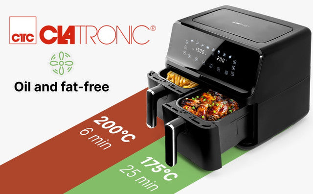FR 3804 H Horkovzdušná fritéza 8L dvojitá 2x4L - Profi Home Living