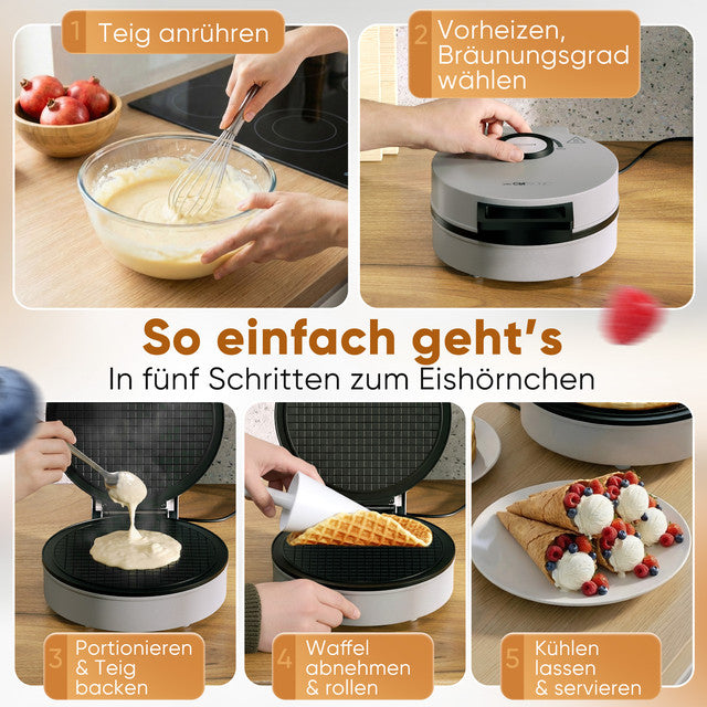 HA 3833 výrobník zmrzlinových kornoutů - Profi Home Living