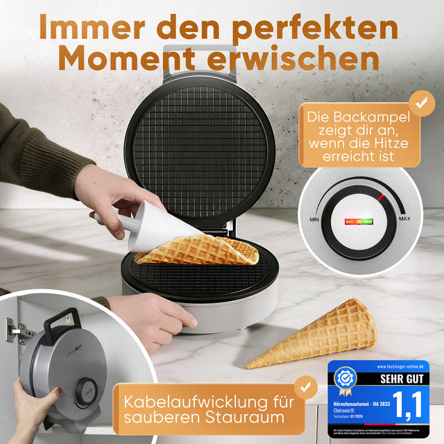HA 3833 výrobník zmrzlinových kornoutů - Profi Home Living
