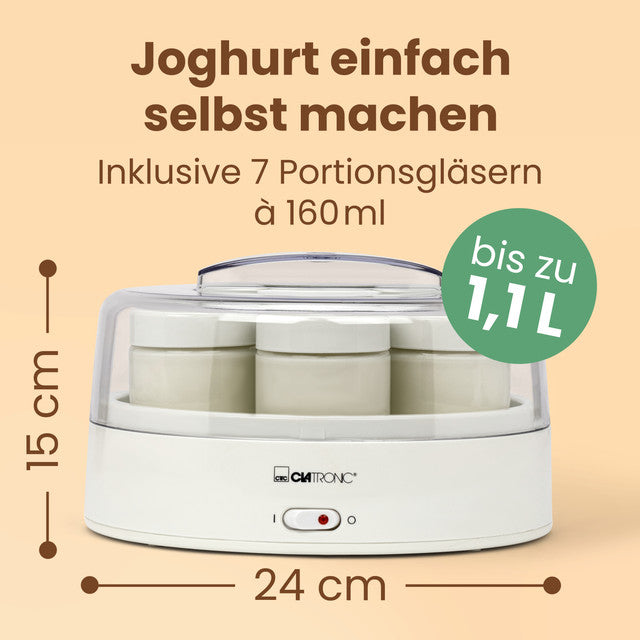 JM 3344 výrobník jogurtu 7 skleniček v balení
