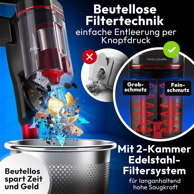 BS 3136 akumulátorový vysavač BLDC 22,2 V - Profi Home Living