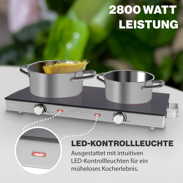 DKP 1211 dvouplotýnkový vařič sklokeramika - Profi Home Living