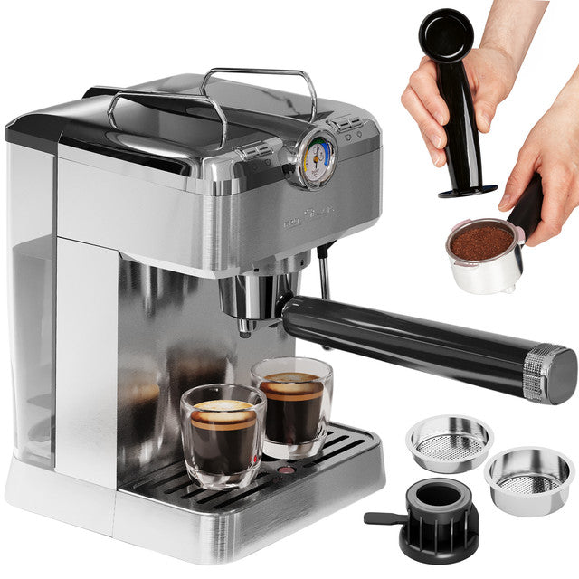 ES-KA 1267 espresso 2v1 (20 barů),pákové, nástavec na kapsle - Profi Home Living