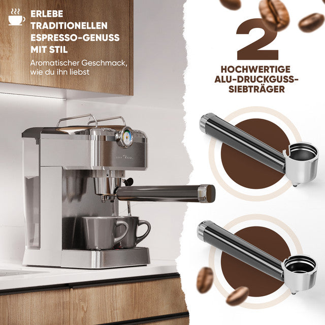 ES-KA 1267 espresso 2v1 (20 barů),pákové, nástavec na kapsle - Profi Home Living