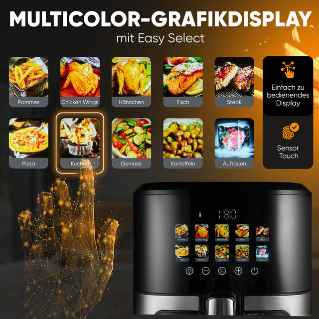 FR 1286 H Horkovzdušná fritéza s barevným displejem 6,5l - Profi Home Living