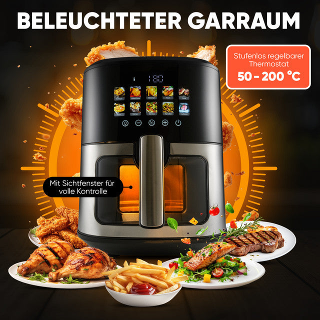 FR 1286 H Horkovzdušná fritéza s barevným displejem 6,5l - Profi Home Living