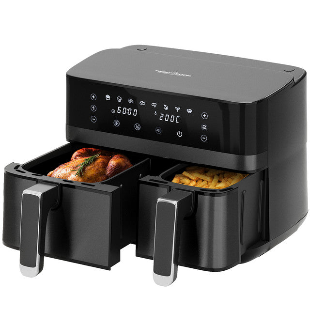 FR 1295 H Horkovzdušná fritéza 9L dvojitá 1x5,5 1x3,5 - Profi Home Living