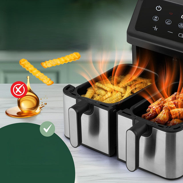 FR 1296 H Dvojitá horkovzdušná fritéza 2000W - Profi Home Living