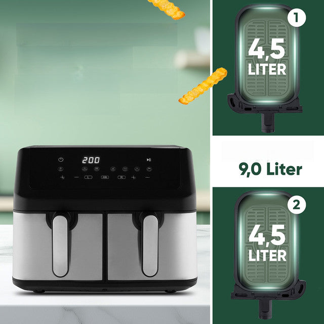 FR 1296 H Dvojitá horkovzdušná fritéza 2000W - Profi Home Living