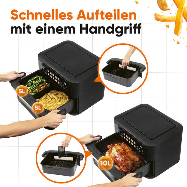 FR 1313 H Horkovzdušná fritéza XXL 10L 2400W - Profi Home Living
