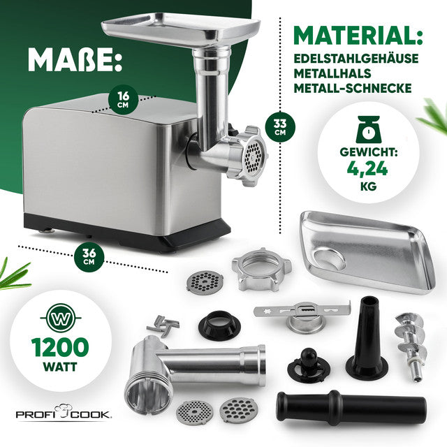 FW 1272 mlýnek na maso 1200 W - Profi Home Living