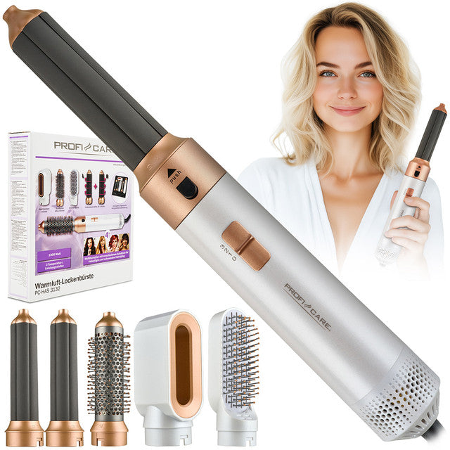Styler HAS 3132 G Multifunkční kulma na vlasy 1000W bílá/zlatá - Profi Home Living