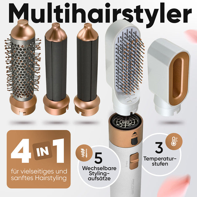 Styler HAS 3132 G Multifunkční kulma na vlasy 1000W bílá/zlatá - Profi Home Living
