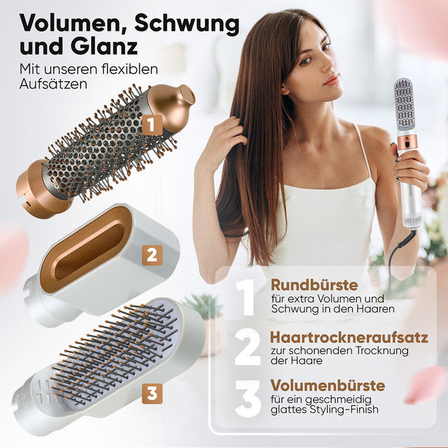 Styler HAS 3132 G Multifunkční kulma na vlasy 1000W bílá/zlatá - Profi Home Living