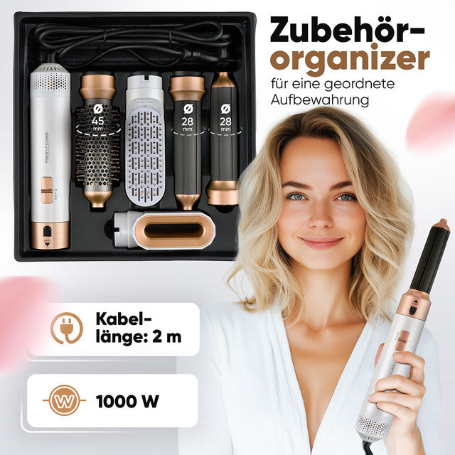 Styler HAS 3132 G Multifunkční kulma na vlasy 1000W bílá/zlatá - Profi Home Living