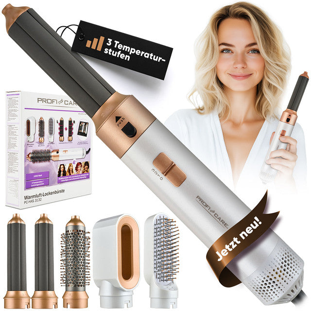 Styler HAS 3132 G Multifunkční kulma na vlasy 1000W bílá/zlatá - Profi Home Living