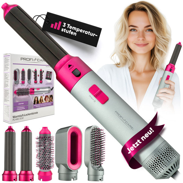 Styler HAS 3132 P Multifunkční kulma na vlasy 1000W šedá/růžová - Profi Home Living