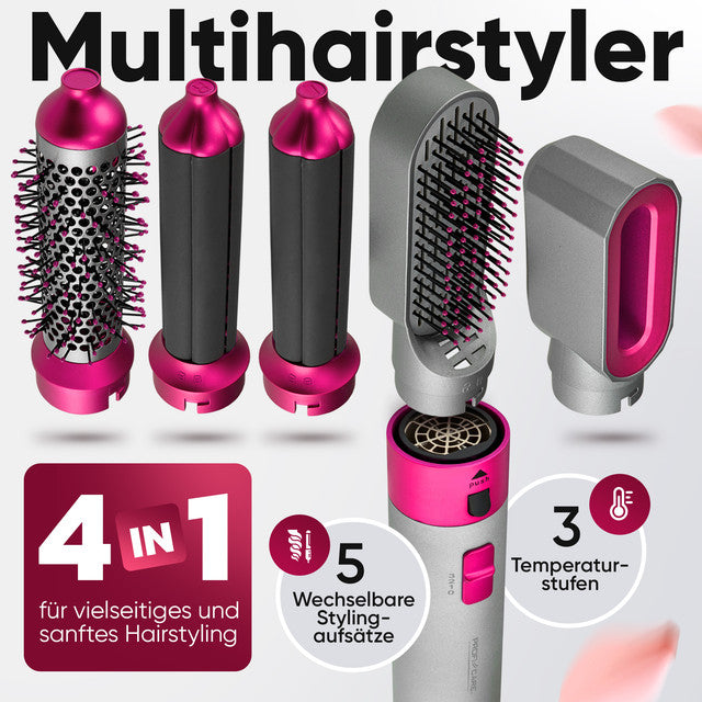 Styler HAS 3132 P Multifunkční kulma na vlasy 1000W šedá/růžová - Profi Home Living
