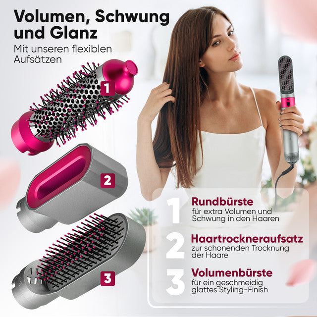 Styler HAS 3132 P Multifunkční kulma na vlasy 1000W šedá/růžová - Profi Home Living